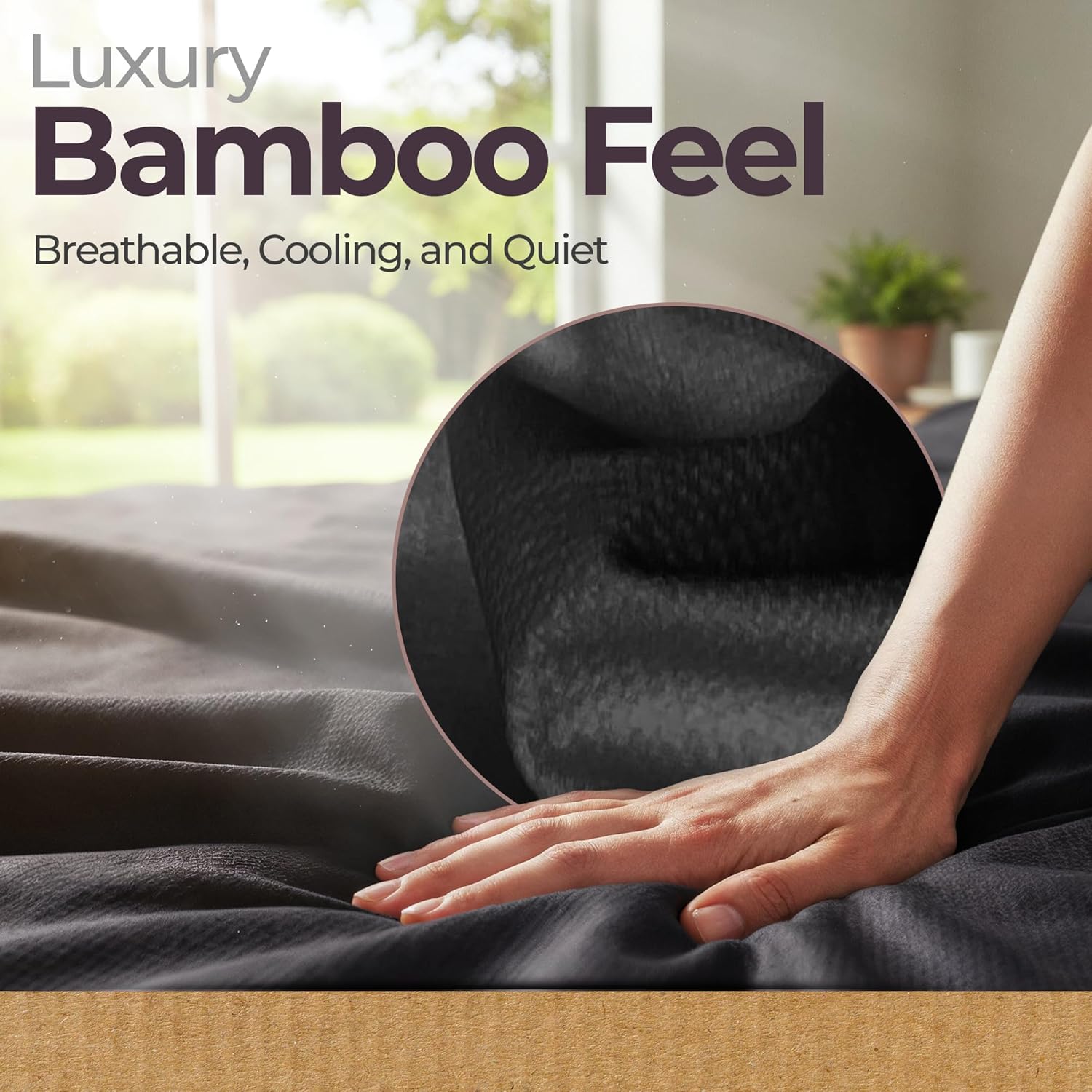 Sacred Weapon Bamboo Waterproof Blanket – Bed Blanket for Cozy Moments – Bed Blankets Soft & Hypoallergenic – Bamboo Blankets Leakproof & Cooling for Beds, Couch & Pet Use – Queen Size 60" x80. - Image 5