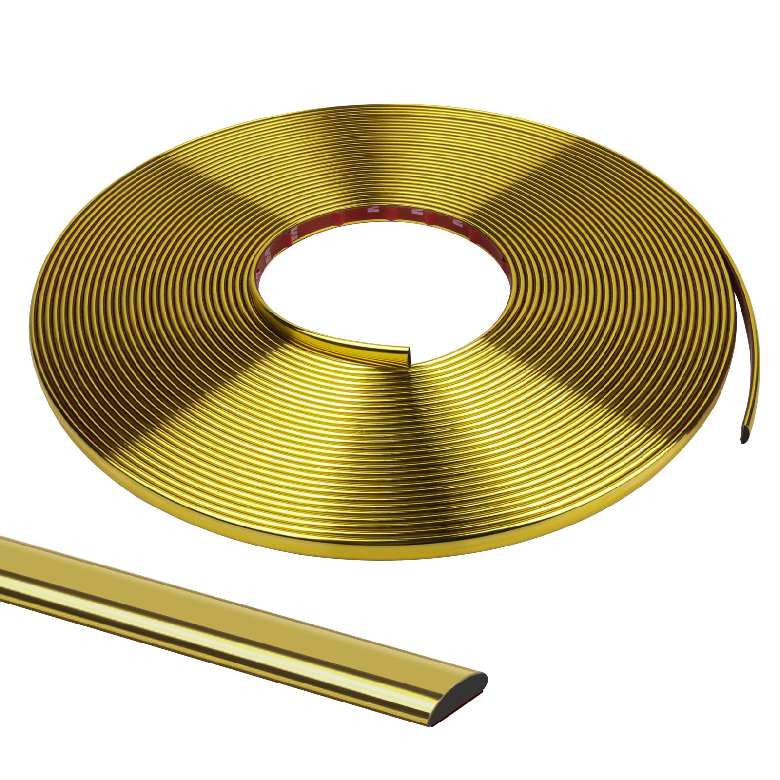 Ruban adhésif de moulure murale flexible 1x0,3 cm (20m) pour miroir et carrelage