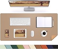 Vista 16 de Protector de escritorio de cuero, tapete de escritorio grande con corcho natural y cuero PU, alfombrilla para mouse, alfombrilla de escritorio