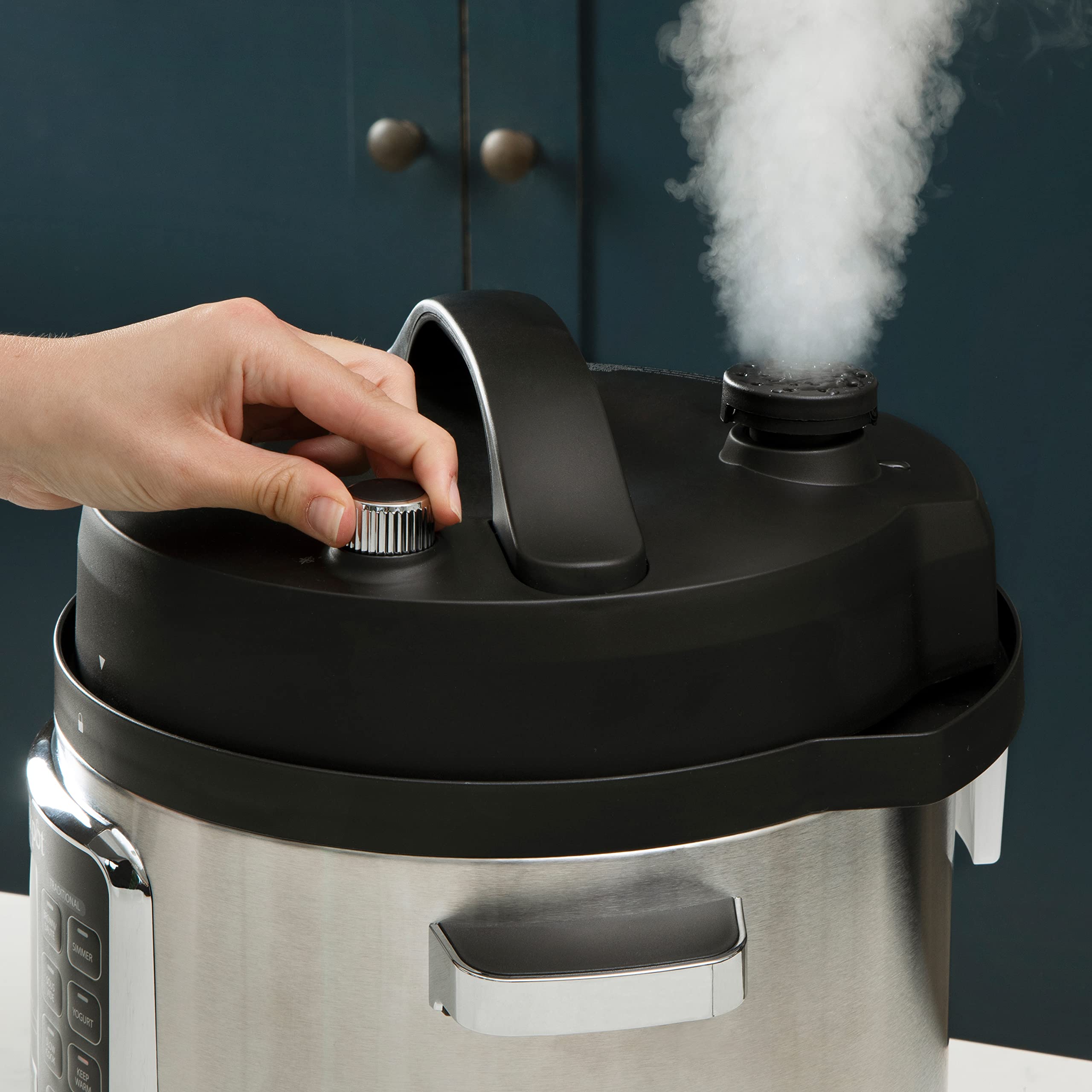 Crock-Pot Turbo Express wielofunkcyjny garnek do gotowania | możliwości przygotowania 14 w 1 | wolnowar, odkurzacz parowy, szybkowar i więcej | 5,6 l (więcej niż 6 osób) | CSC062X