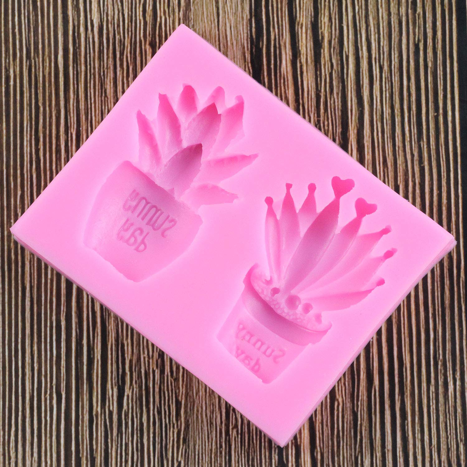 XMOLDNMS Stampo In Silicone Per Torta A Forma Di Cactus Succulento - Per Decorazioni, Cioccolato, Fondente, Pasta Di Zucchero - Resistente Al Calore (-40° A 230°C)