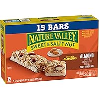 Vista 5 de Nature Valley Barras de granola de nueces dulces y saladas, chocolate oscuro y almendra, 15 barras, 18 onzas