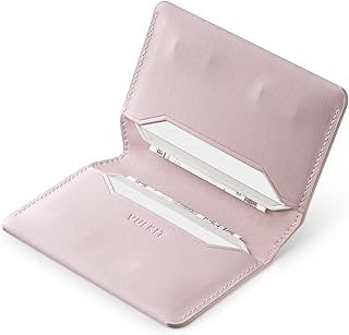 Schlankes Minimalistisches Kartenetui RFID-blockierendes Leder Kreditkartenetui Vordertaschen-Geldbörse mit Magnetverschluss