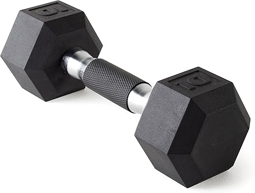 Mancuerna hexagonal Cap Barbell revestida en uretano, negro