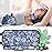 Pedobi Reusable Castor Oil Pack Wrap for Liver Detox, Castor Oil Wrap for Stomach Less Mess, Elastic Strap Bamboo Cotton Machine Washable Anti Oil Leak 2pcs, Blue and White