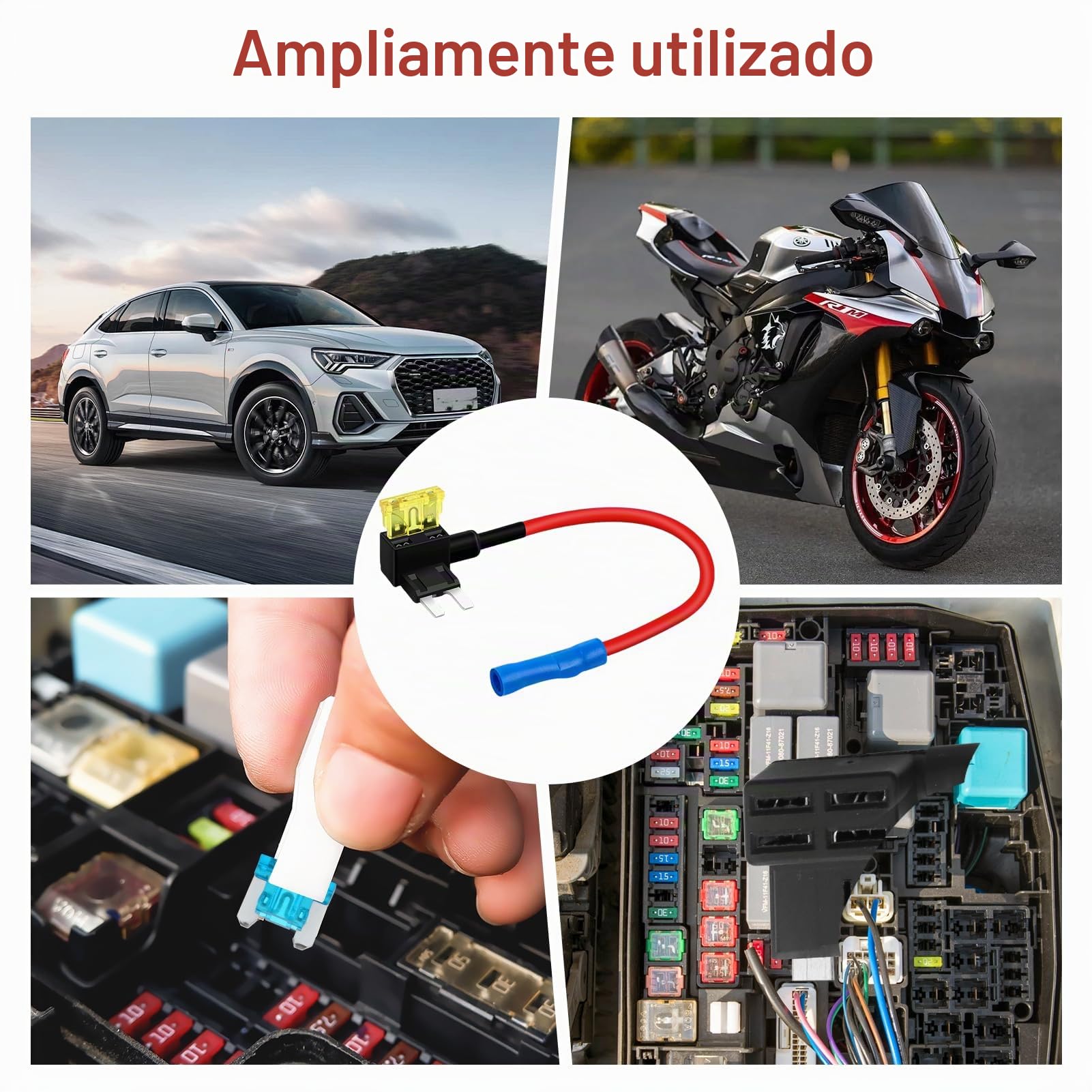 12 Piezas Portafusibles ATO ATC ATM APM 12V Fusible para Coche con 4 Tipos Mini Micro Micro2 Standard