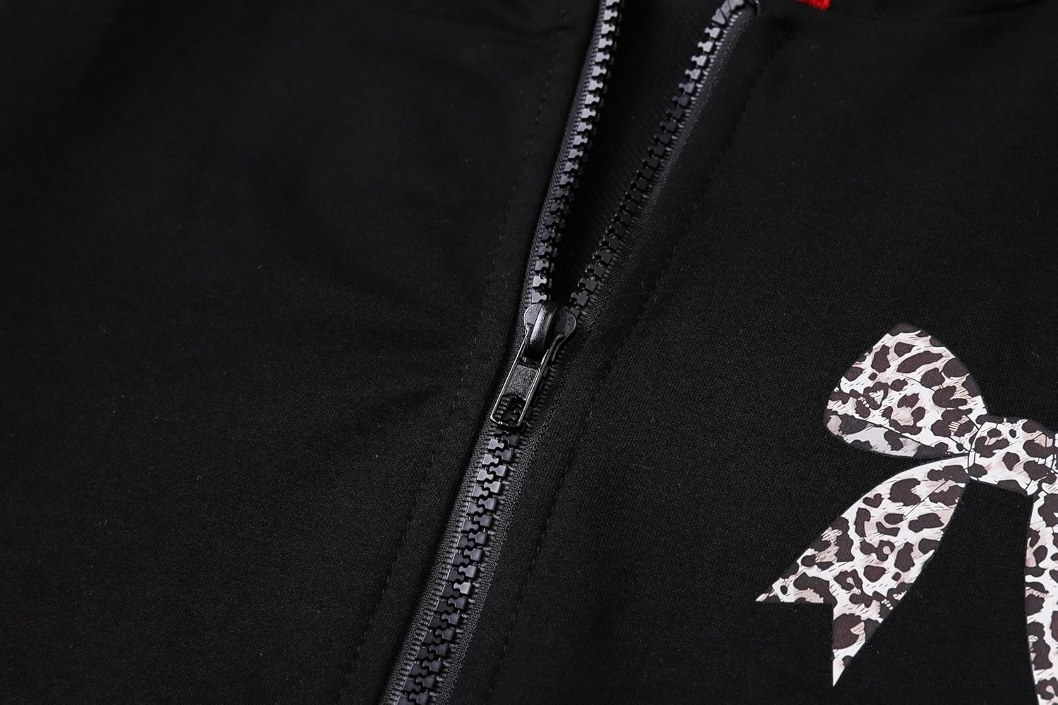 Girls Clothes Long Sleeve Bow Zip Hoodie Sweatshirt and Flared Pants Fall Winter Clothing Set, Sizes 7-14 Years - Image 7