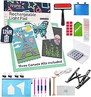 Vista 11 de iVyne Almohadilla de luz con cable para desmalezar vinilo - Caja de luz A4 para dibujar - Tablero de luz para trazar - Caja de luz para pintura