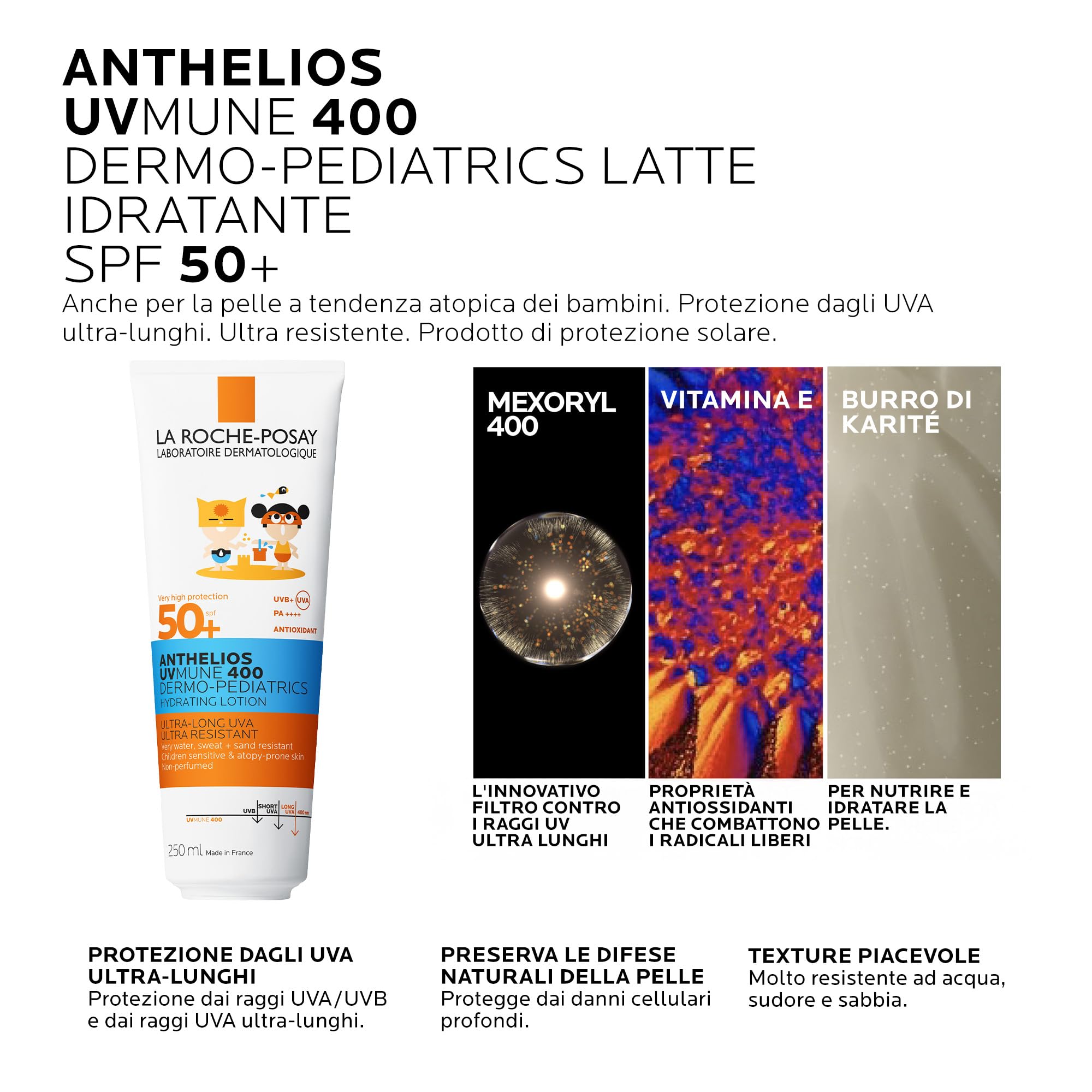 La Roche-Posay Anthelios UVMune After-Sun-Milch SPF50+ 250 ml – [2er-Pack] | Hoher Sonnenschutz für alle Hauttypen, intensive Feuchtigkeit und beruhigende Wirkung