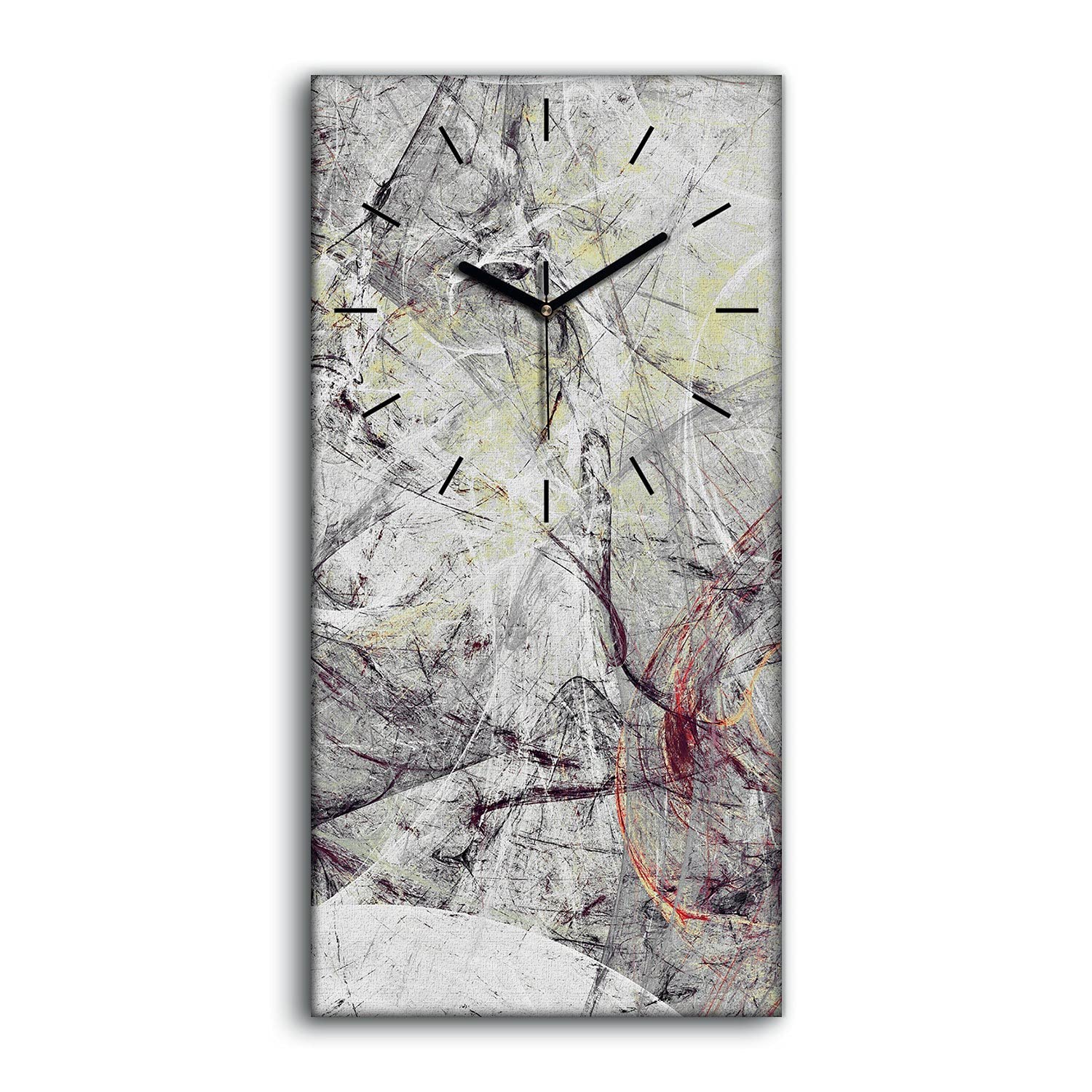 Horloge sur toile art moderne decoration murale pour chambre et sejour zen