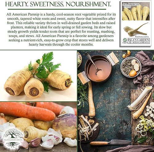 Miniatura 5 de Todas las semillas de chirivía americana, más de 300 semillas de reliquia por paquete, semillas de jardín de Isla (semillas de jardín de Isla),