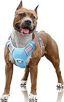 Vista 58 de BARKBAY Arnés para Perro Sin Tirones Talla Grande Arnés Reflectante para Perro con Clip Frontal y Asa de Control Fácil para Caminar Entrenar Correr