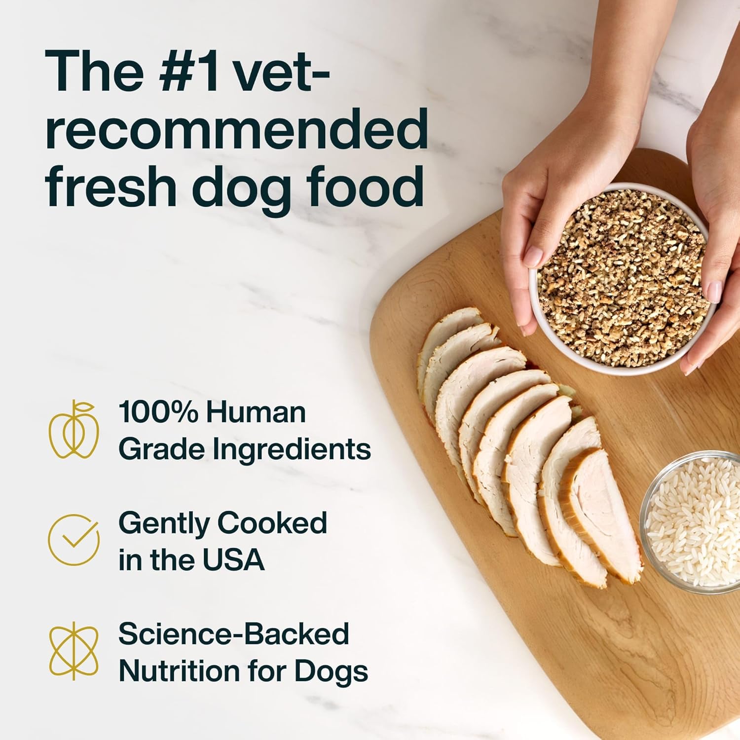 JustFoodForDogs Wet Dog Food for Sensitive Stomachs, Human Grade Frozen Fresh Pet Meal or Topper, Low Fat, Supports Dog Gut Health, Highly Digestible, Limited-Ingredient Recipe, 18oz Pouch- 14 Pack