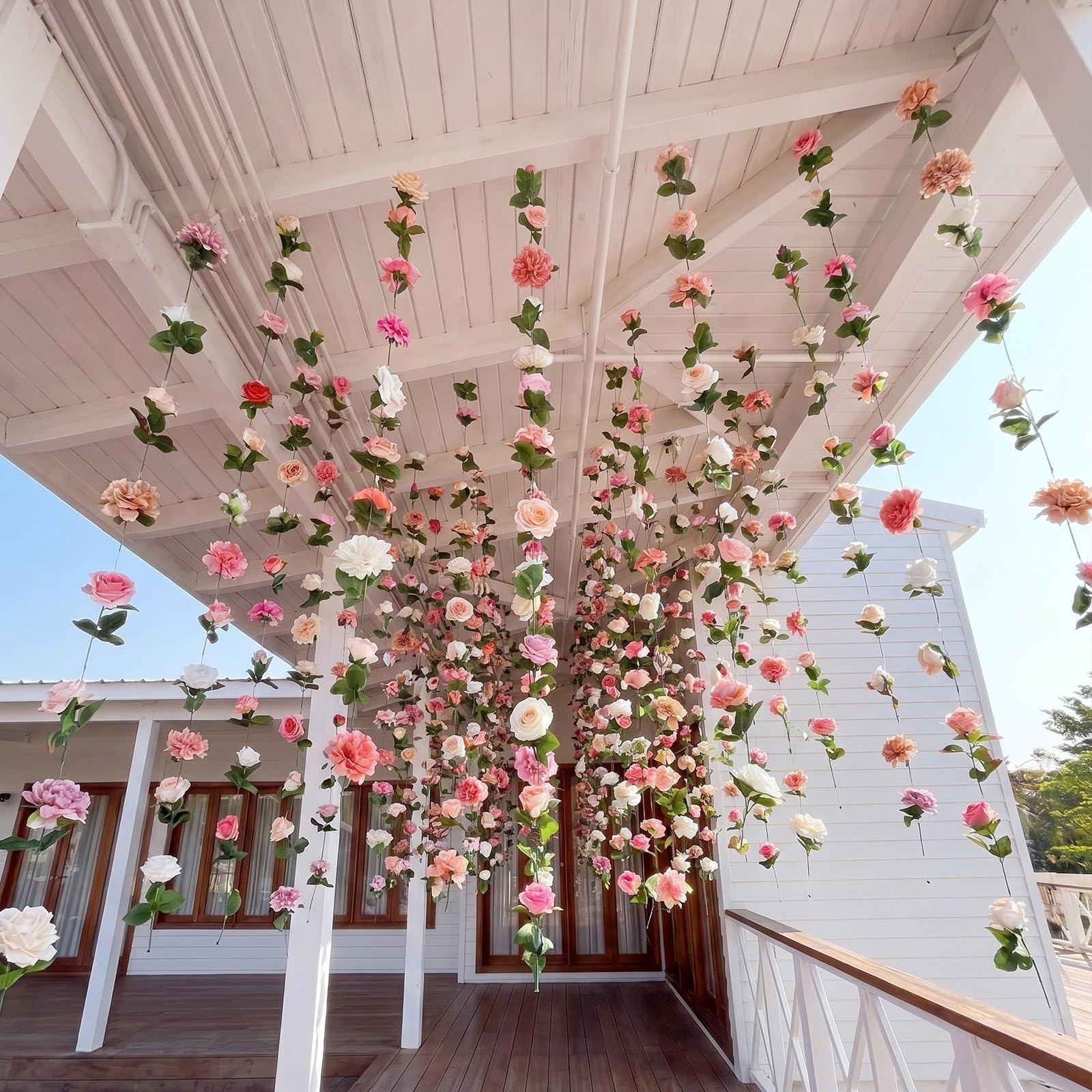 Photo 1 of XunYee Artificial Flower Garlands - 6 Pcs, 5.9 ft Each
