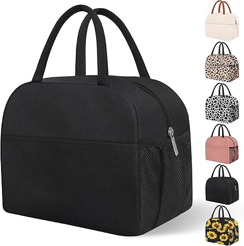 Bolsa de almuerzo para mujer, lonchera para hombres, reutilizable, aislada, a prueba de fugas, bolsa térmica para alimentos, bolsa de alta capacidad