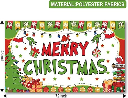 Miniatura 3 de Decoraciones de fiesta de Navidad, telón de fondo de fotografía de Feliz Navidad, kit de arco de guirnalda de globos, globos de confeti, globos de