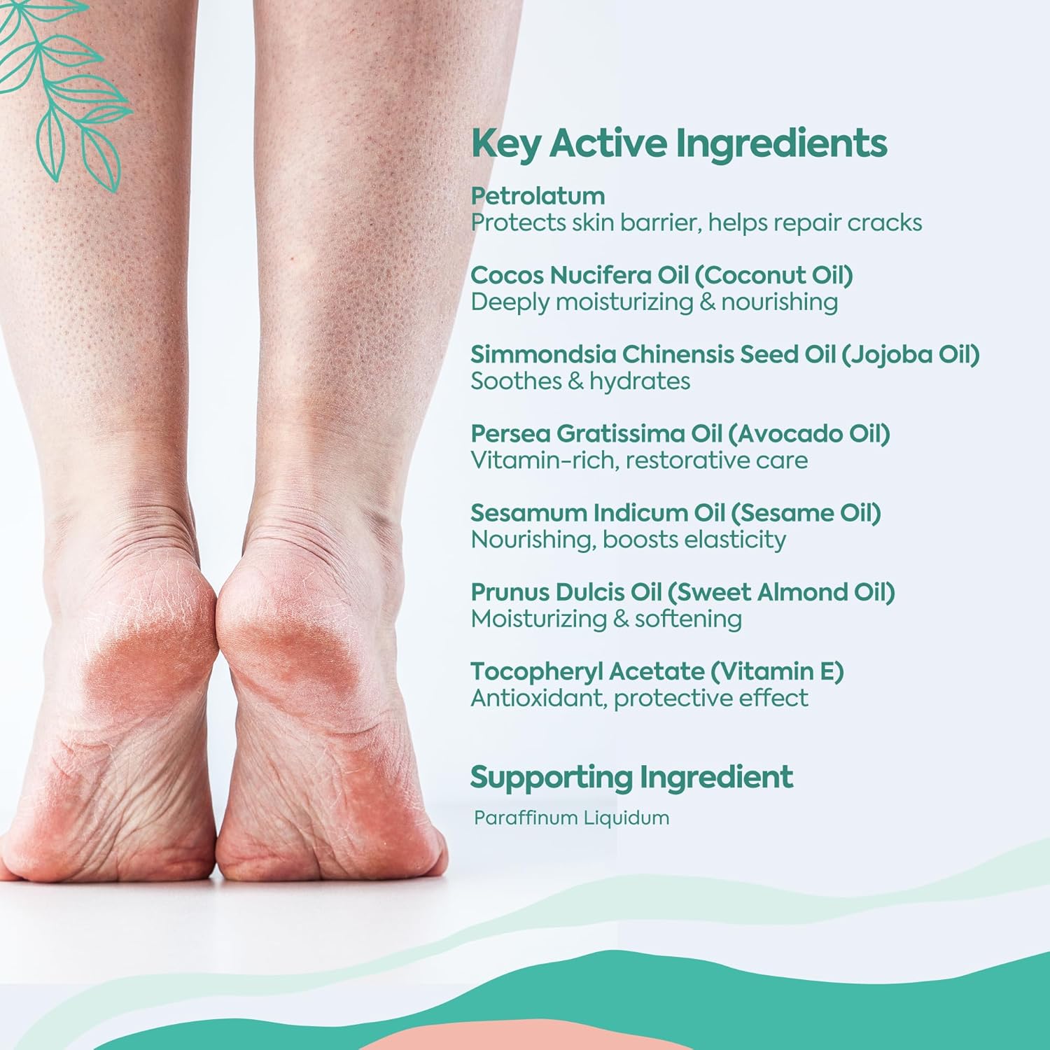 Foot Moisturizing Cream – Hydrating Heel & Foot Cream with Vitamin E and Avocado Oil – Softens Dry, Rough Skin – Nourishing Daily Foot Care, 100 ml - Image 8