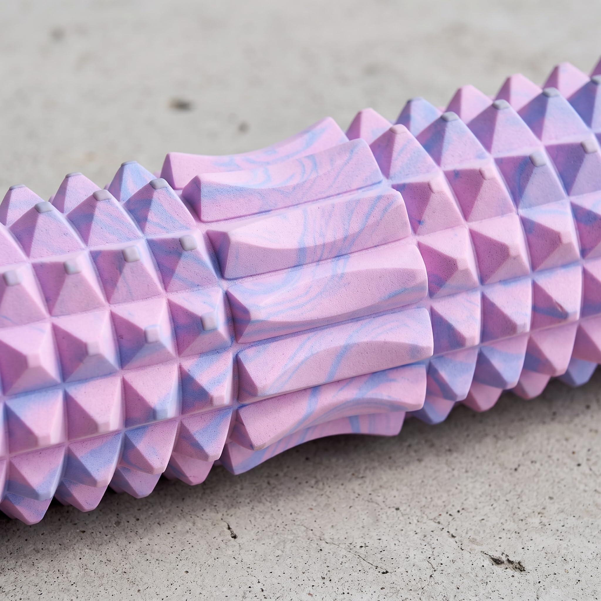 Faszienrolle Foam Roller für Muskelentspannung und Faszientraining – Roller, Lila