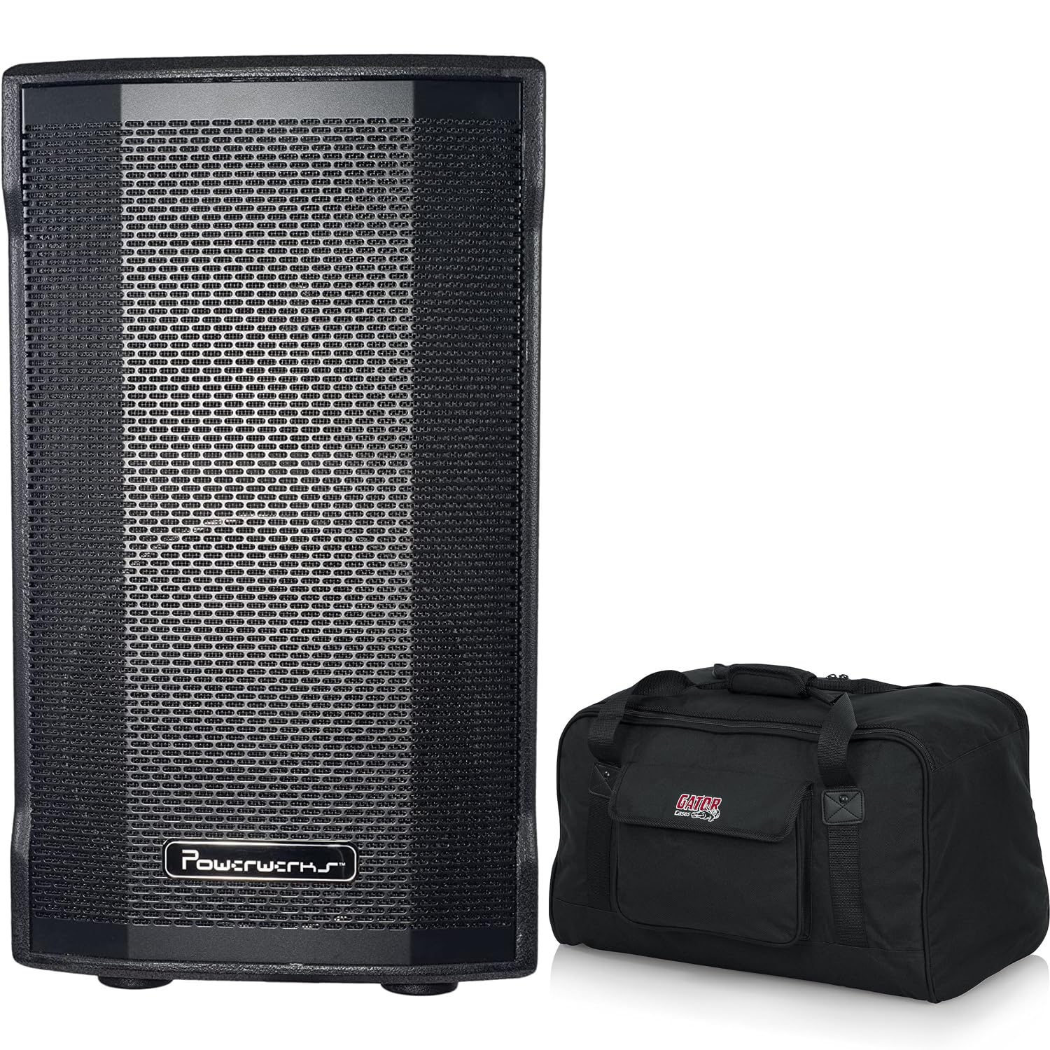 PitbullAudioPowerwerks PWR10 10-Inch 2-Way 600-Watt Powered Active Speaker w/Bag