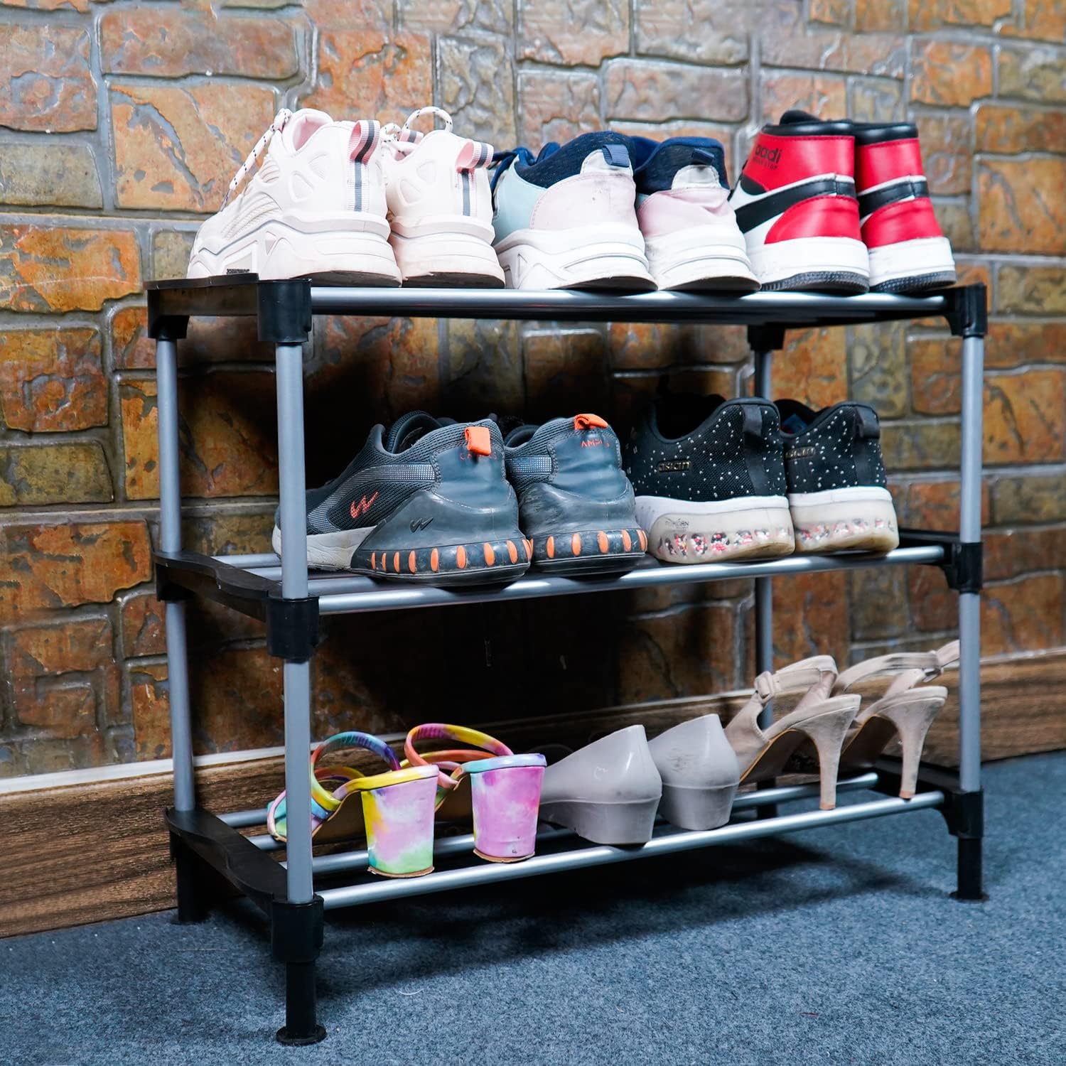 Leopax Tier Shoe Rack Adjustable Shoe Shelf Storage Organizer