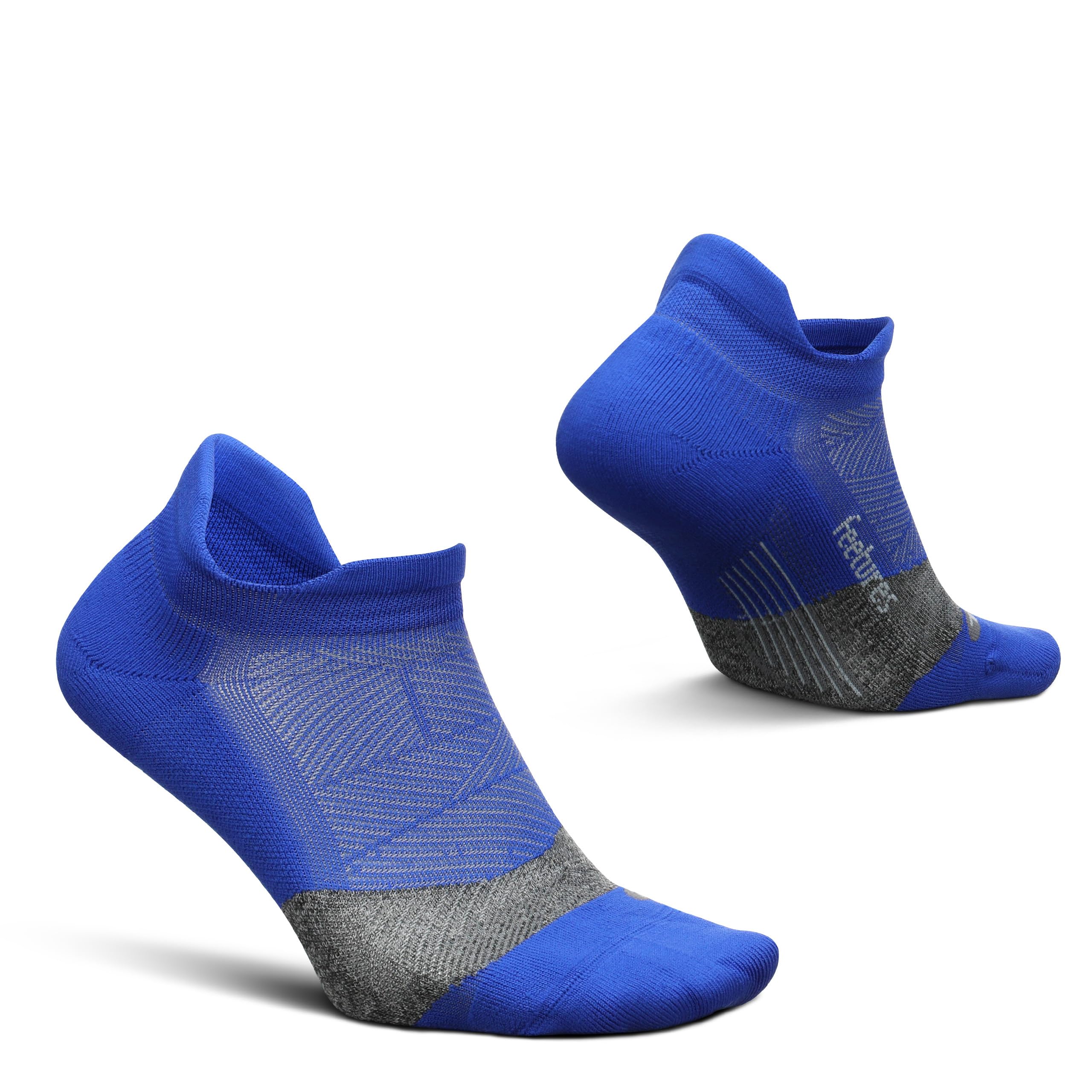 Feetures Elite Max Cushion No Show Tab Black Sea Extra Large