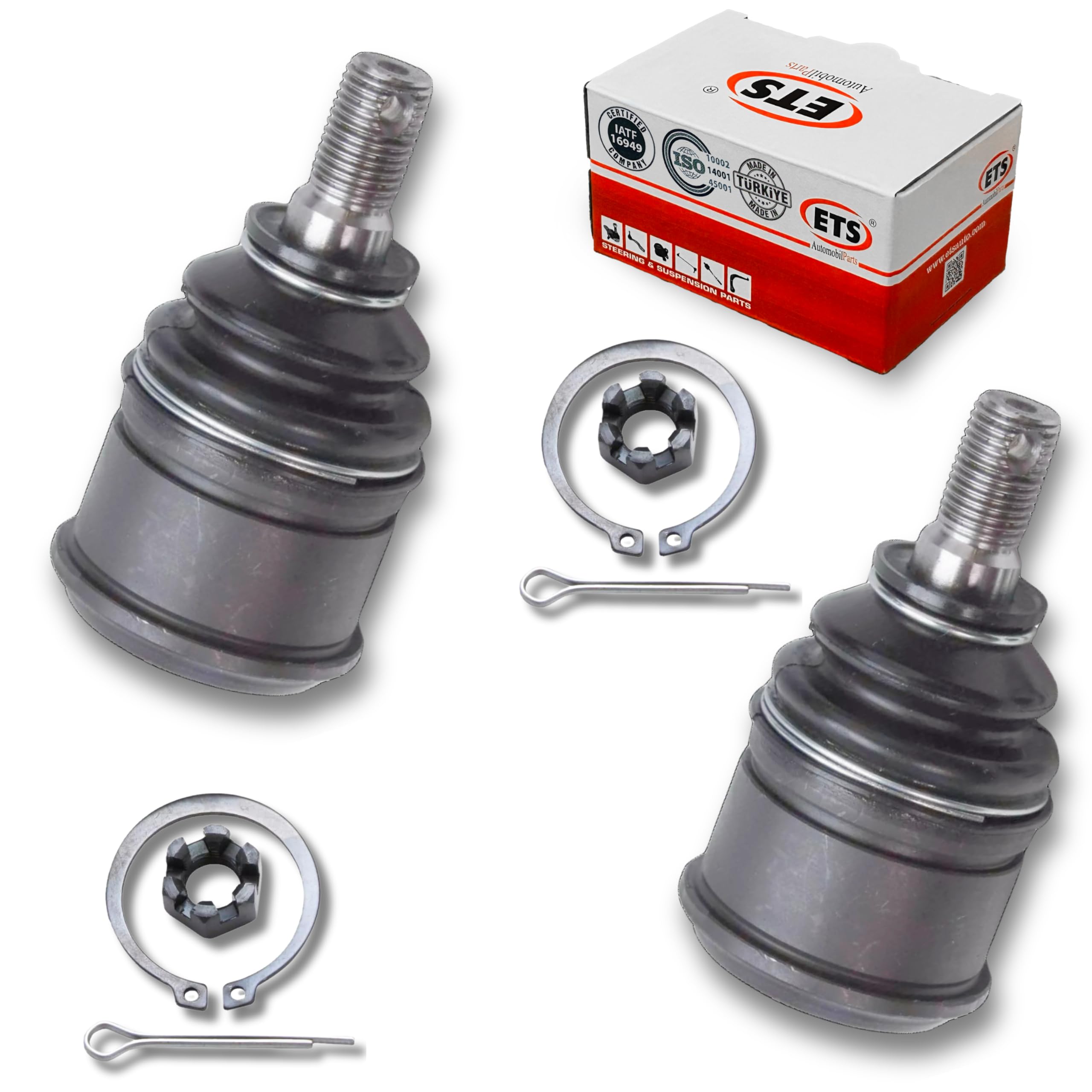 ETS 2Pc Front Lower Ball Joint Pair Kit K9802 fits 1997-2000 Acura EL / 1994-2001 Acura Integra / 1992-2000 Honda Civic / 1997-2001 CR-V / 95-97 Civic