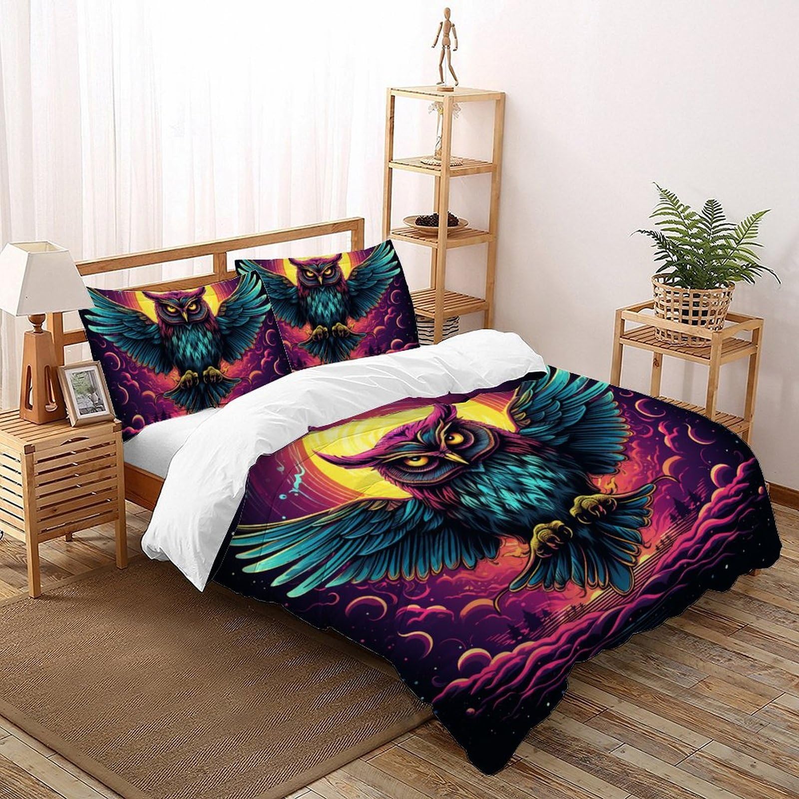 Housse de couette 3D enfants avec fermeture éclair pour couette qui ne glisse plus