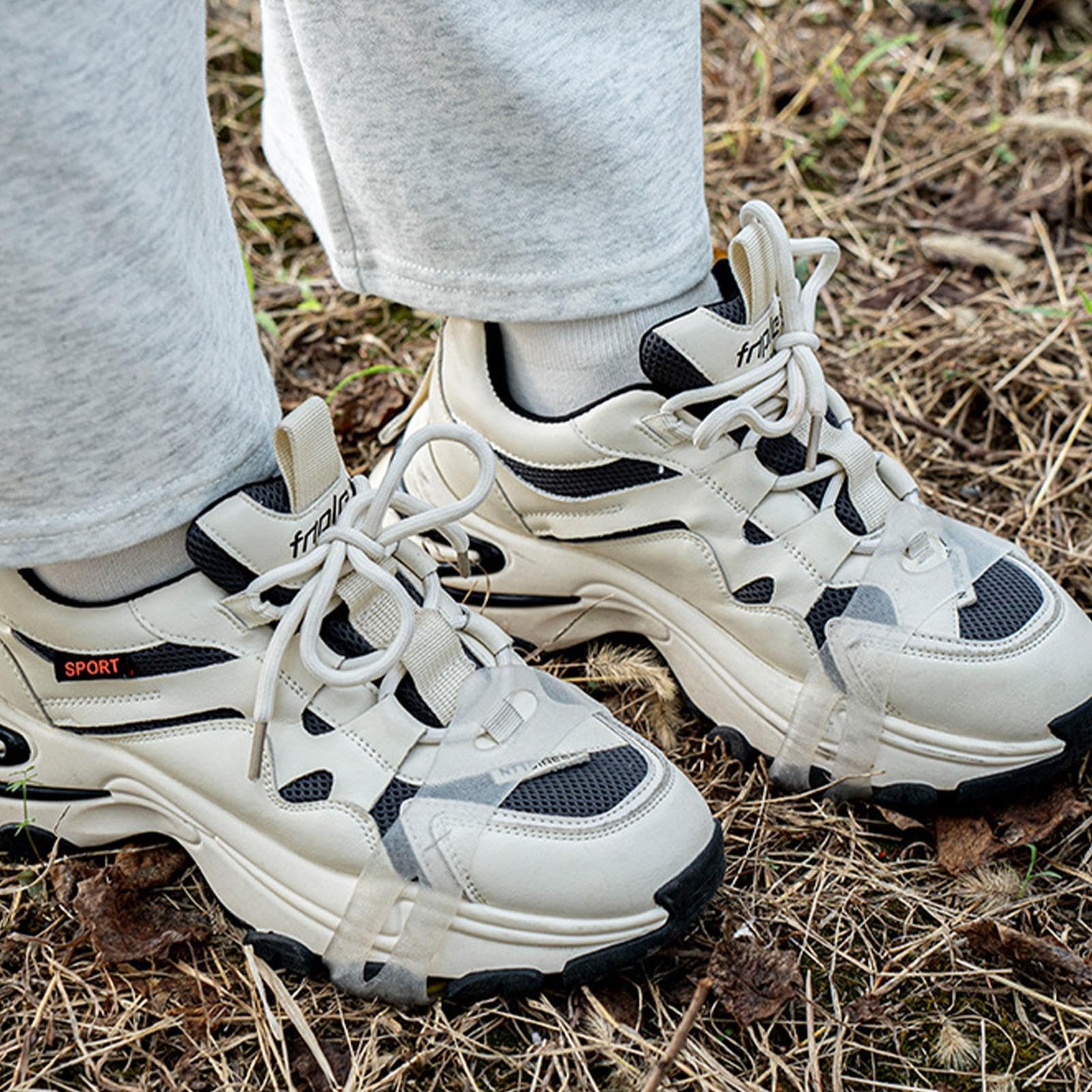 Ice Shoe Spikes, Non Slip Gripper Spike Ice Traction Cleats, Anti-Slip with 5 Steel Studs Crampons Traction Grips Spikes, Ice Snow Grips for Shoes/Boots, Snow Ice Walking