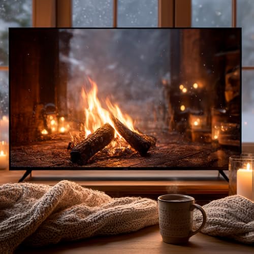 Bagatelas | Festive Holiday Fireplace Retreat Cozy Christmas Room Ambience With Warm Glowing Fire, Soft Crackling Sounds Hd 4k Holiday Relaxation Screensaver