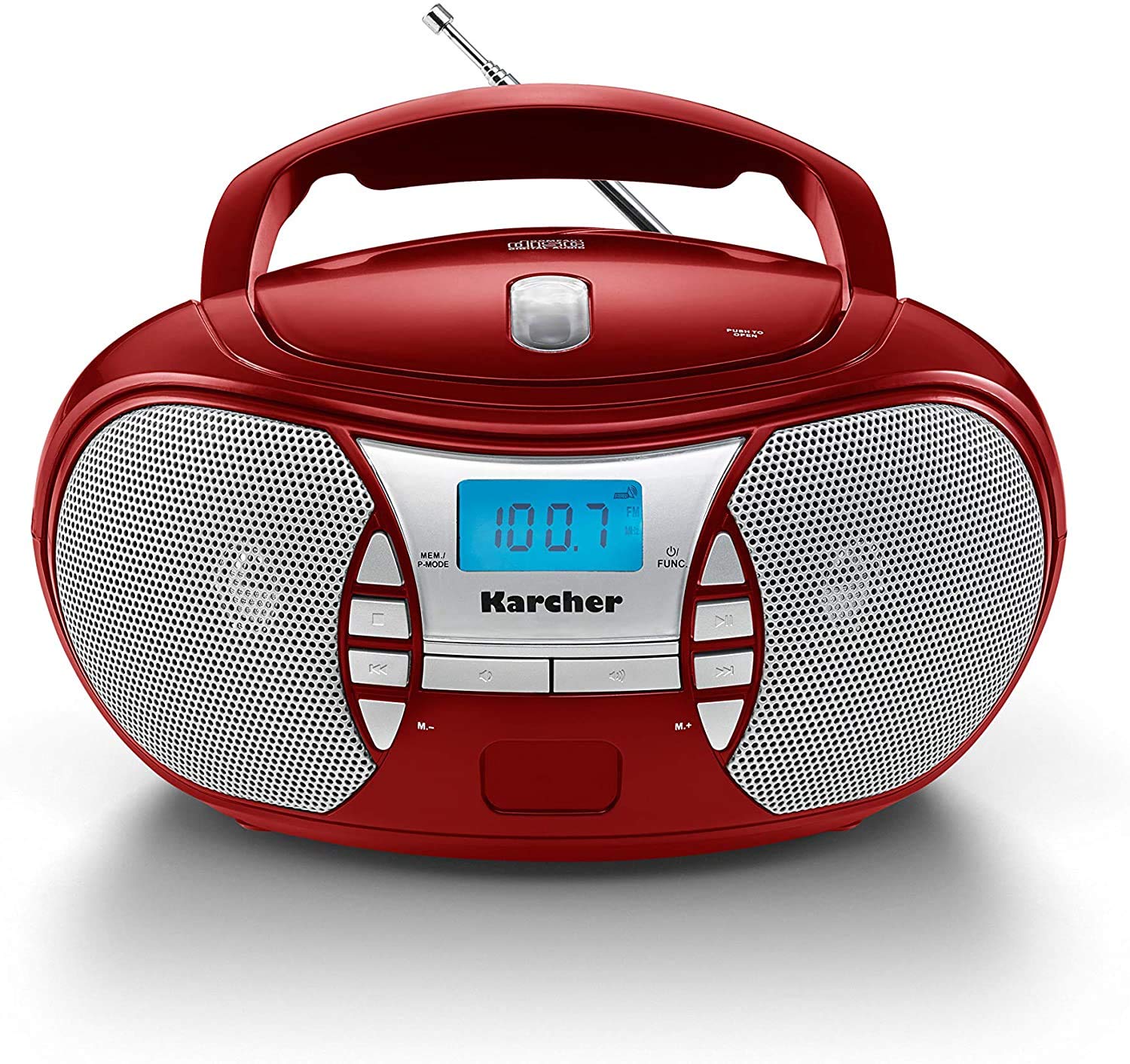 Karcher RR 5025 Boombox CD Radio Portable Rouge