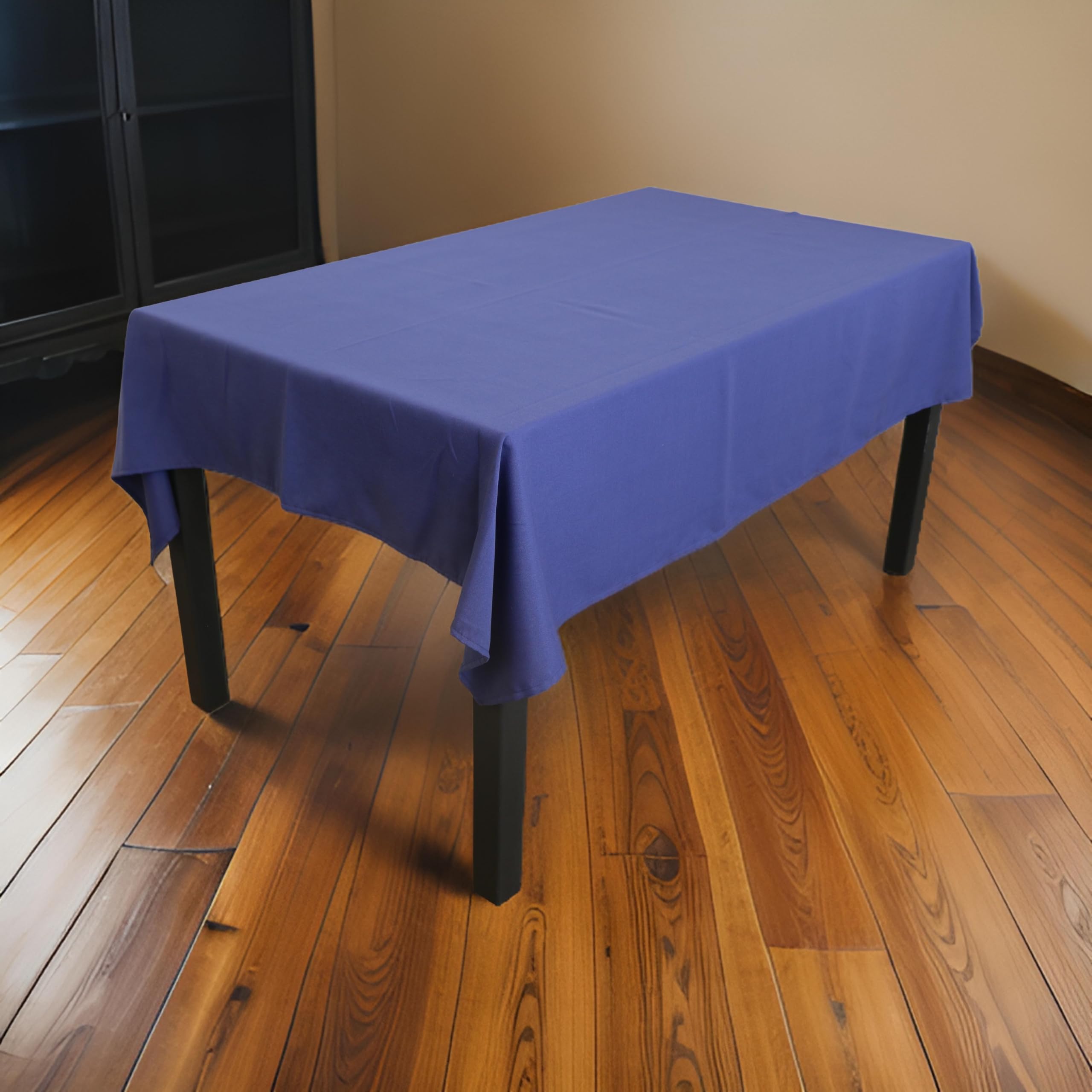 Vico Casa® Tovaglia antimacchia 140x320cm per tavolo cucina, salotto/Copritavolo resistente alle macchie, in poliestere (Blue Navy)