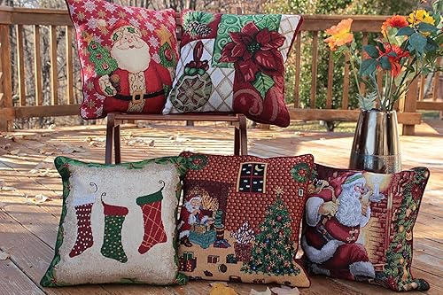 Miniatura 3 de Tache Festive - Funda de cojín decorativa para decoración de Navidad, 1 pieza de 16 x 16 pulgadas