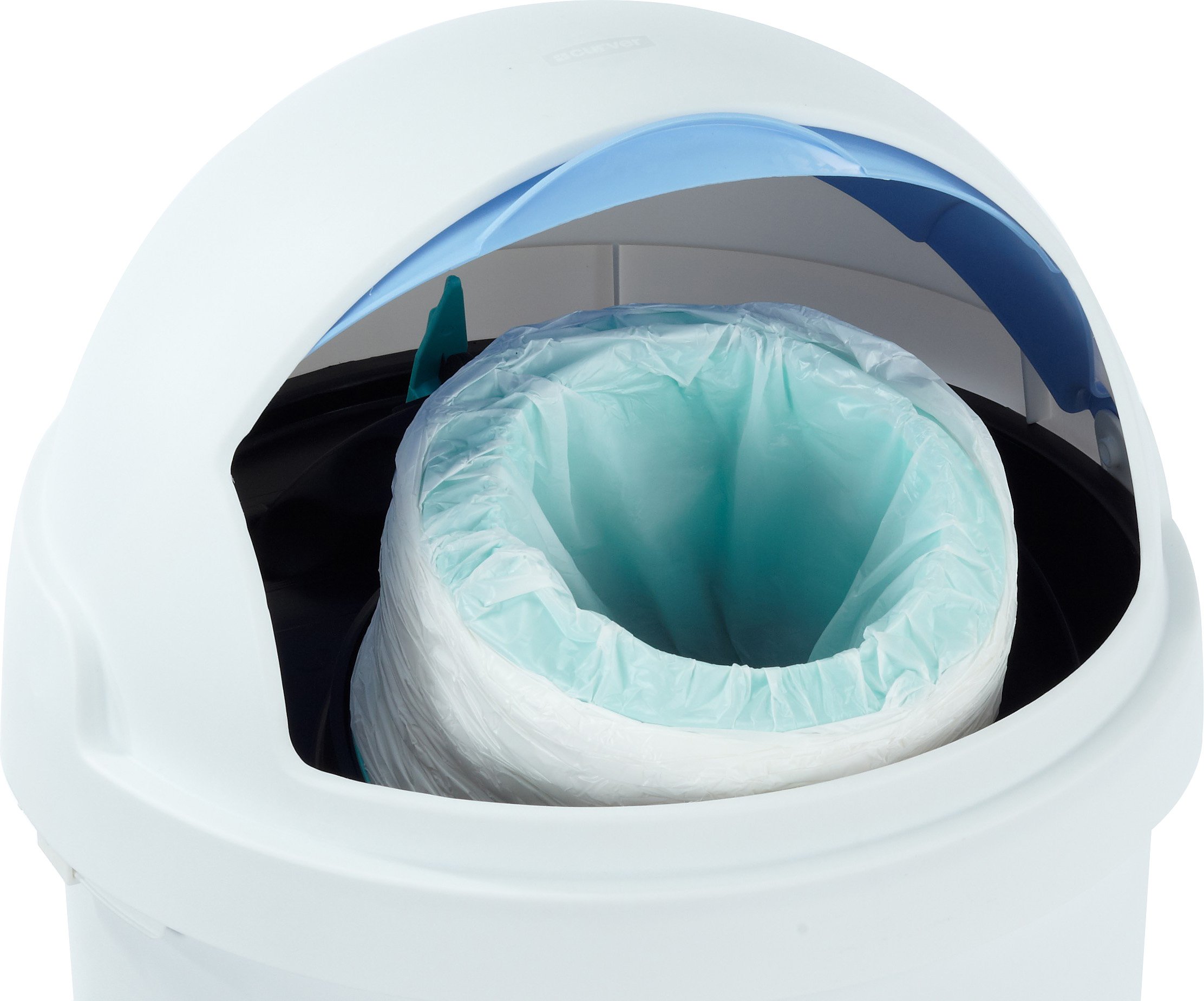 Inko Baby Windeleimer für Nachfüllkassetten - weiß/blau