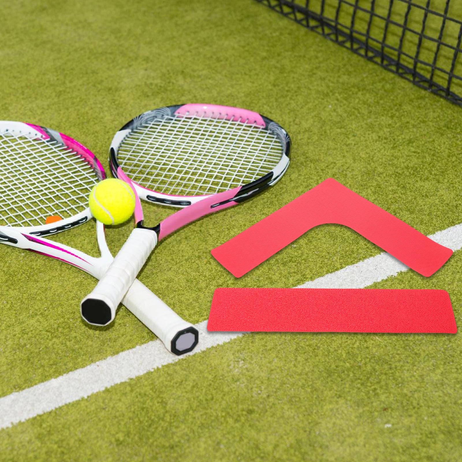 1 zestaw Profesor Pickleball Court Marking Kit – przenośne linie do pickleballa do szybkiego i łatwego montażu – oficjalne żółte znaczniki do rzucania