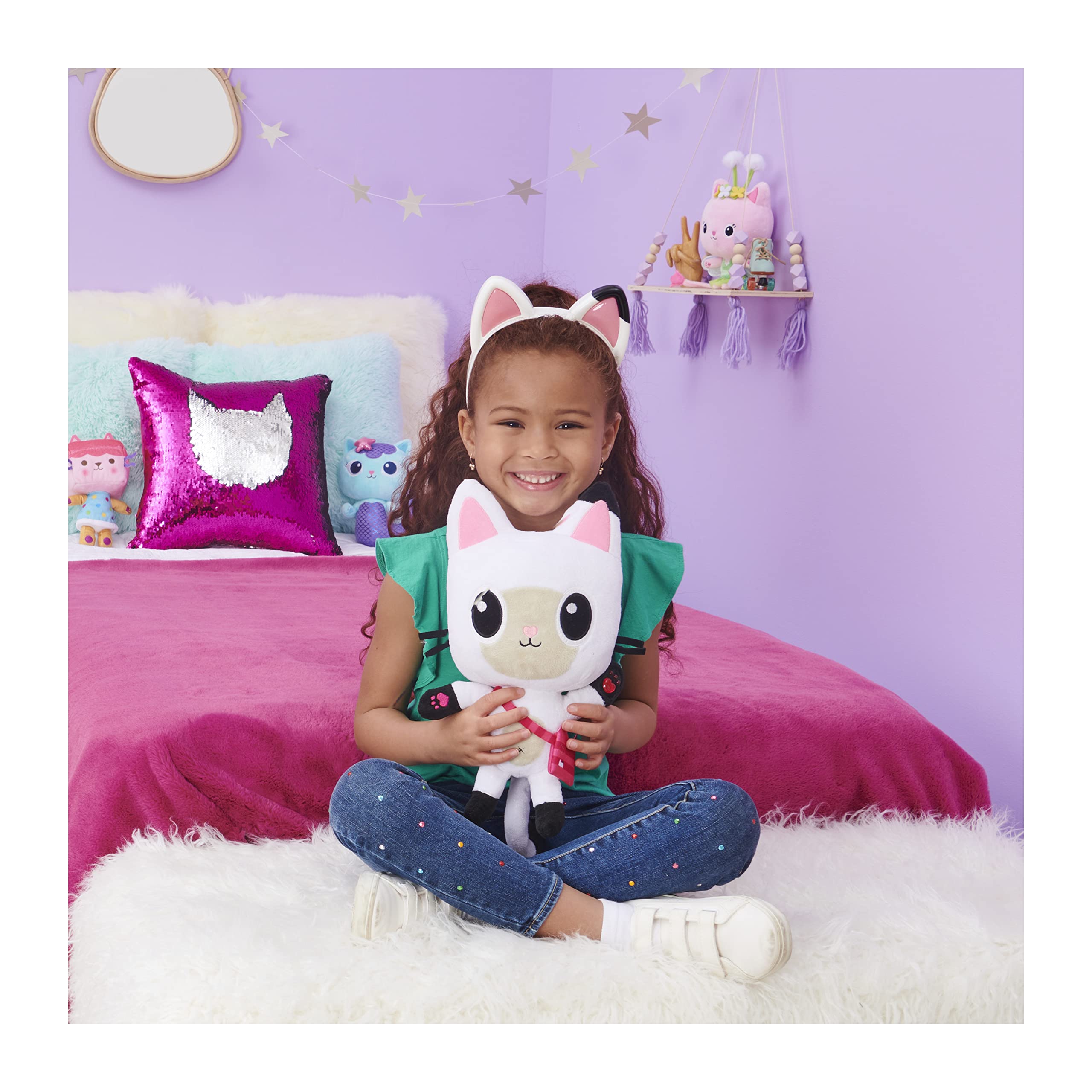 Gabby's Dollhouse, Magical Musical Cat Ears with Lights, Music, Sounds