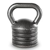 Adjustable Heavy-Duty Kettlebell Weight for Strength Training and Weightlifting, Ideal Home Gym Equipment, Cast Iron, Grey APKB-5009