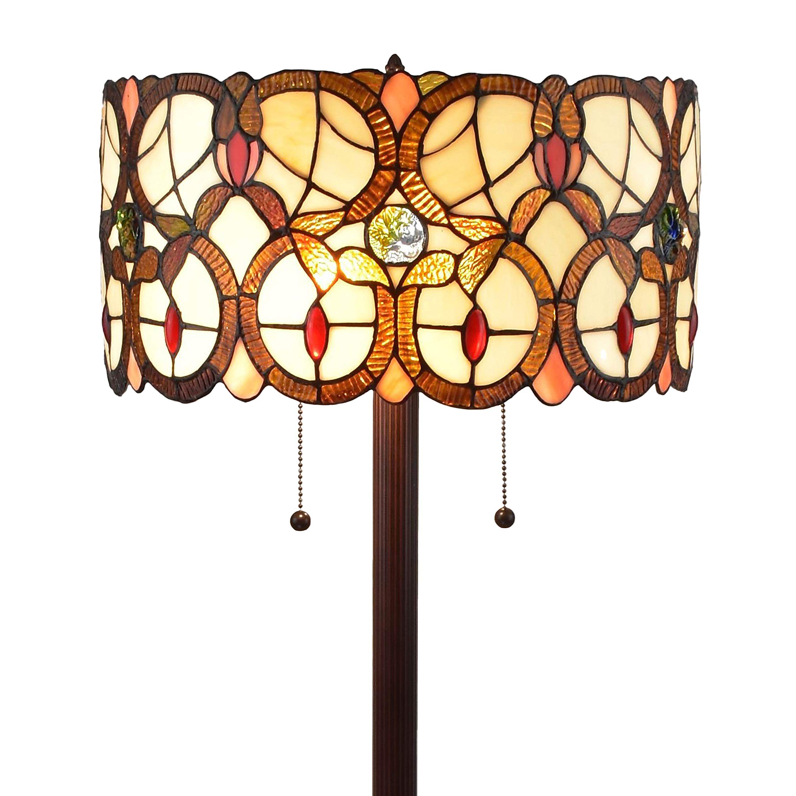 Buy Amora Tiffany Floor Lamp Torchiere Vintage Standing Light Floor