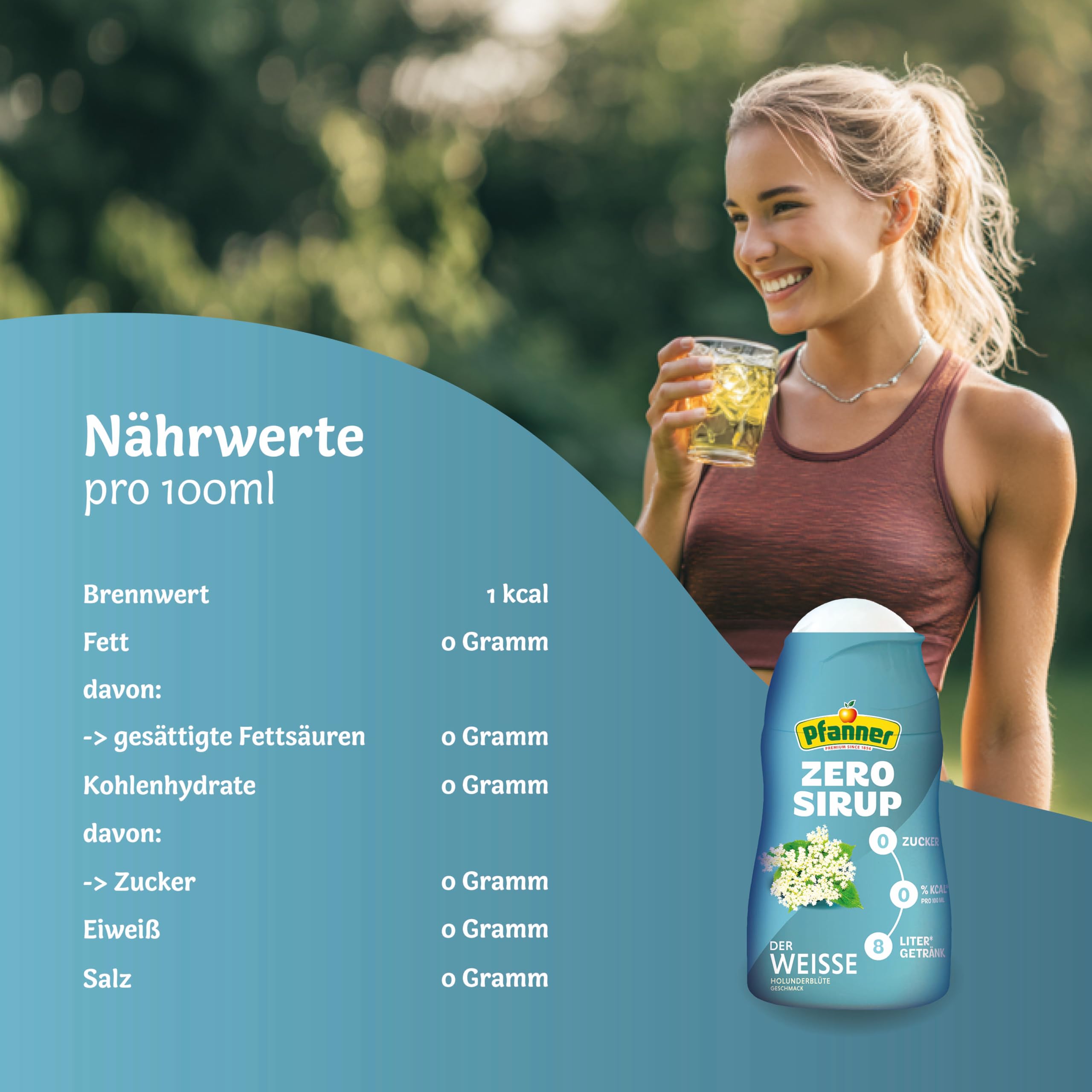Pfanner Zero Sirup Probierpaket 9 x 57 ml (3x Ice Tea Pfirsich, 3x Ice Tea Wildkirsche, 3x Der Weisse)