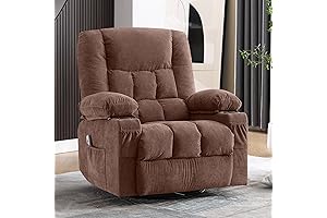 Ultimate Living Room Relaxation: Massage Swivel Rocker Recliner