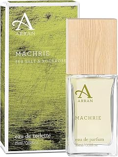Arran Sense of Scotland Machrie Men's Eau de Toilette 15ml - Travel Size, Sea Salt & Rockrose Refreshing Scent