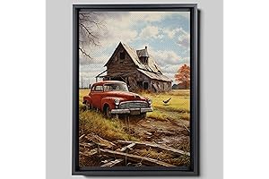 Farmhouse Truck Wall Art - Embellish Your Home with Vintage Rustic Charm