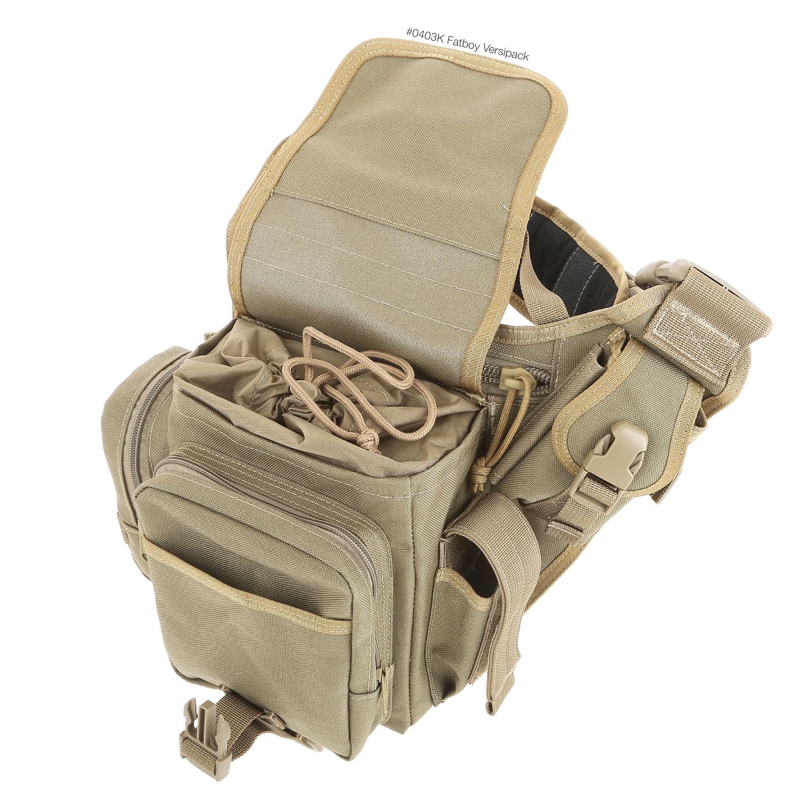 Maxpedition Fatboy Versipack torba na ramię - khaki, 2,5 l, Khaki, 2.5lt, Kompaktowy, nowoczesny