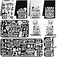 10 PCS Farmhouse Kitchen Decor Sets 4 Black White Kitchen Dish Towels 2 Oven Mitts 2 Pot Holders 2 Rugs Mats Rustic Decorations Accessories for Cooking Baking Bathroom Home Housewarming Camp Mom Gift