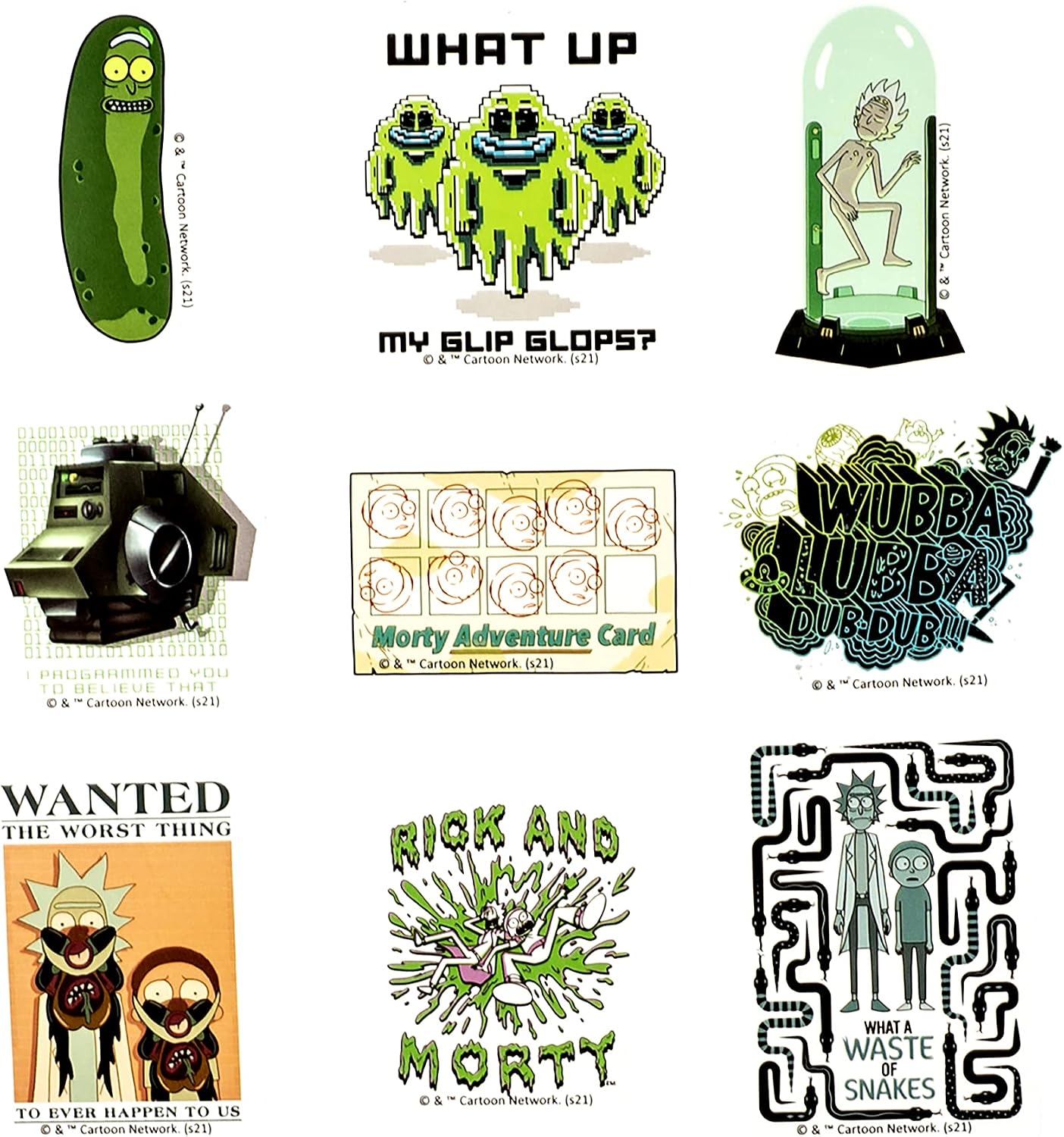 Conquest Rick and Morty Get Schwifty Vinyl Stickers image 5
