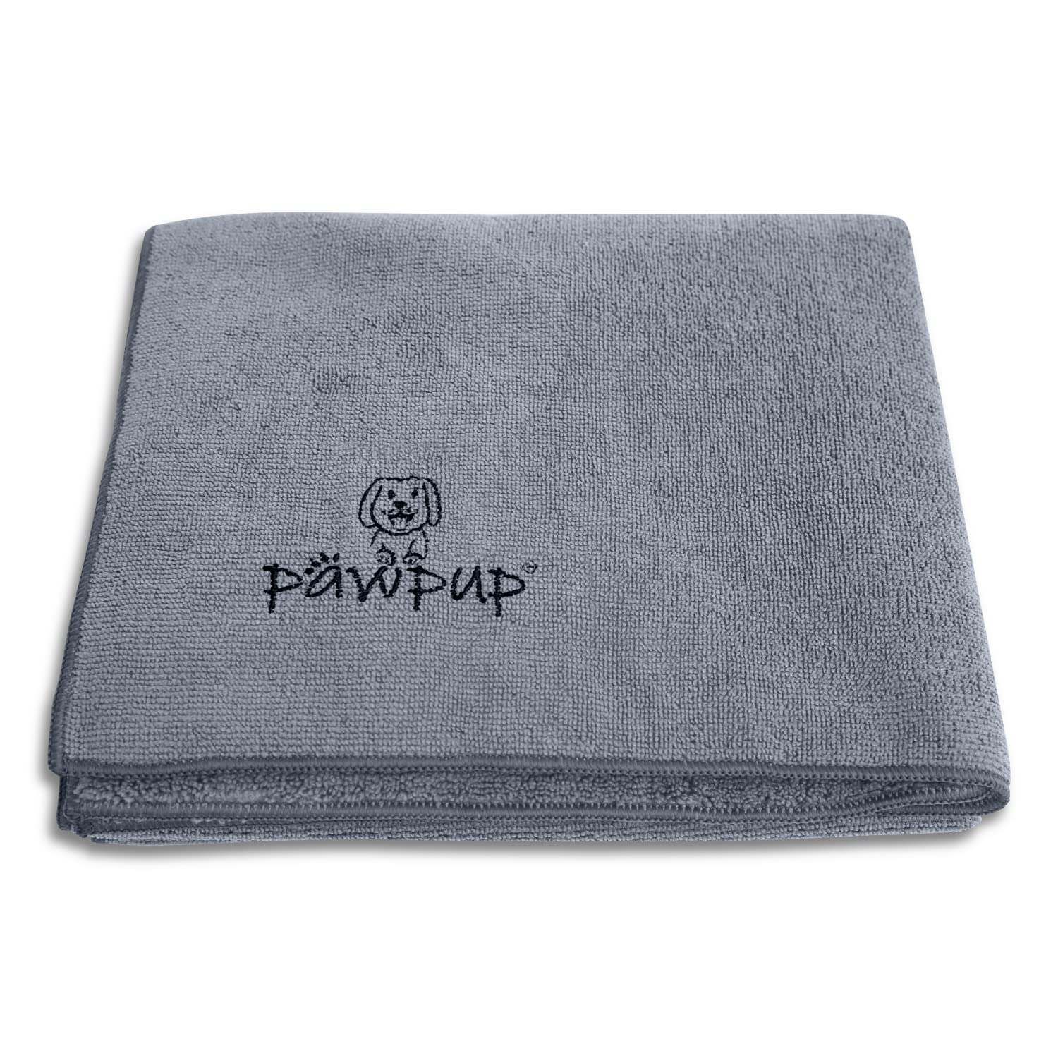 PAWPUP Dog Towel Super Absorbent 140x70cm Microfibre Pet Towel for Dogs Cats and other Pets (Grey), 140 x 70 cm