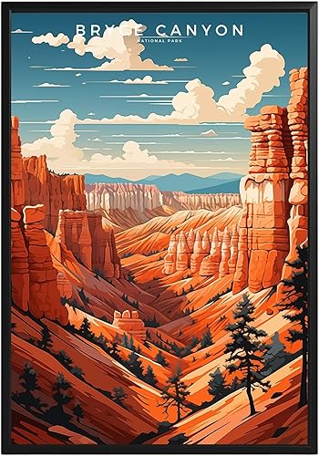 Miniatura 61 de Póster del parque nacional Haleakala, arte abstracto de la pared, arte de pared de paisaje natural retro, impresiones artísticas de pared para