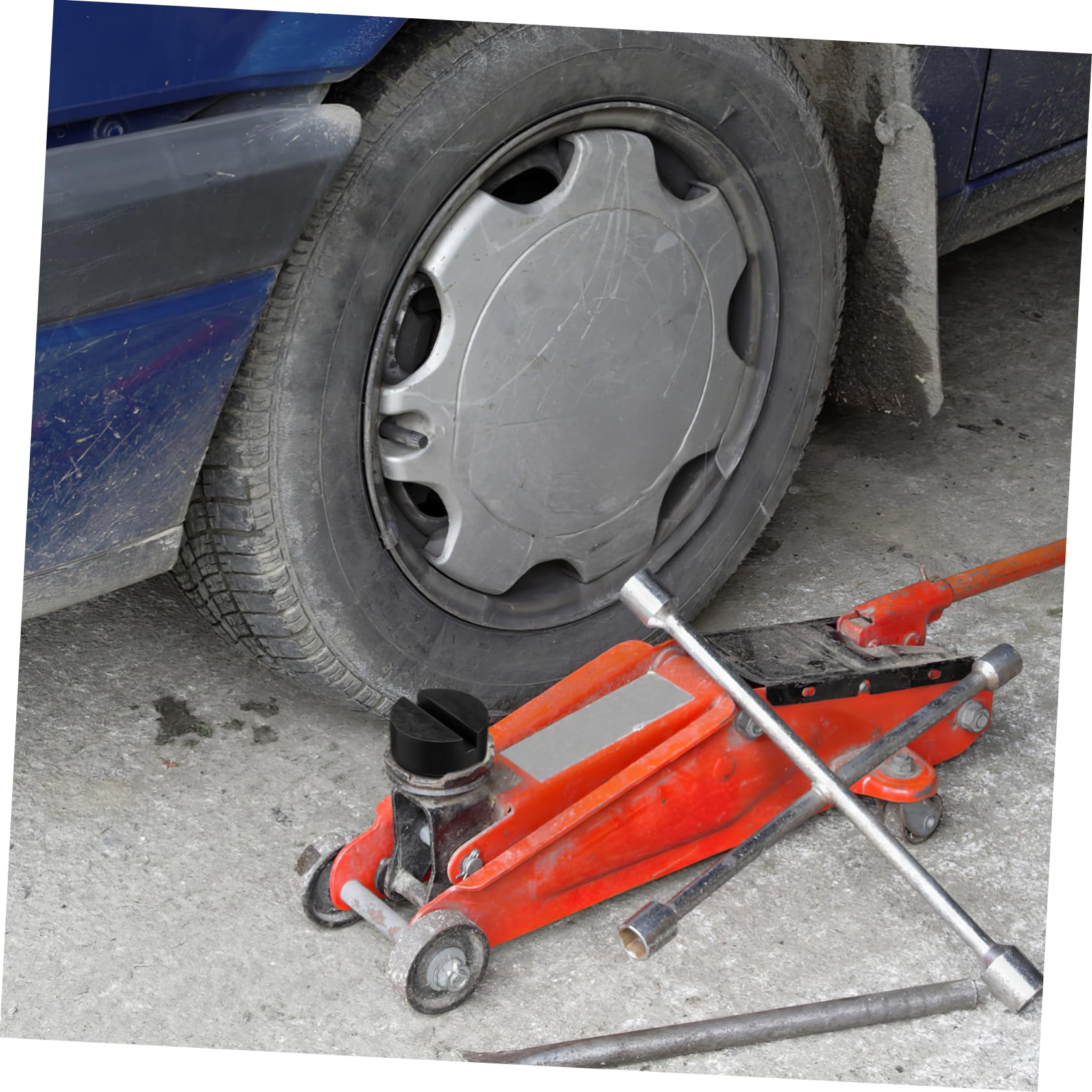 TOPBATHY 3 Set Blocco Di Gomma Veicolo Jack Pad Cavalletto Gomme Cuscinetto Del Martinetto Del Carrello Tampone Di Saldatura Per Presa Per Cric Per Auto Gomma Da Cancellare Nero 4 Pezzi * 3