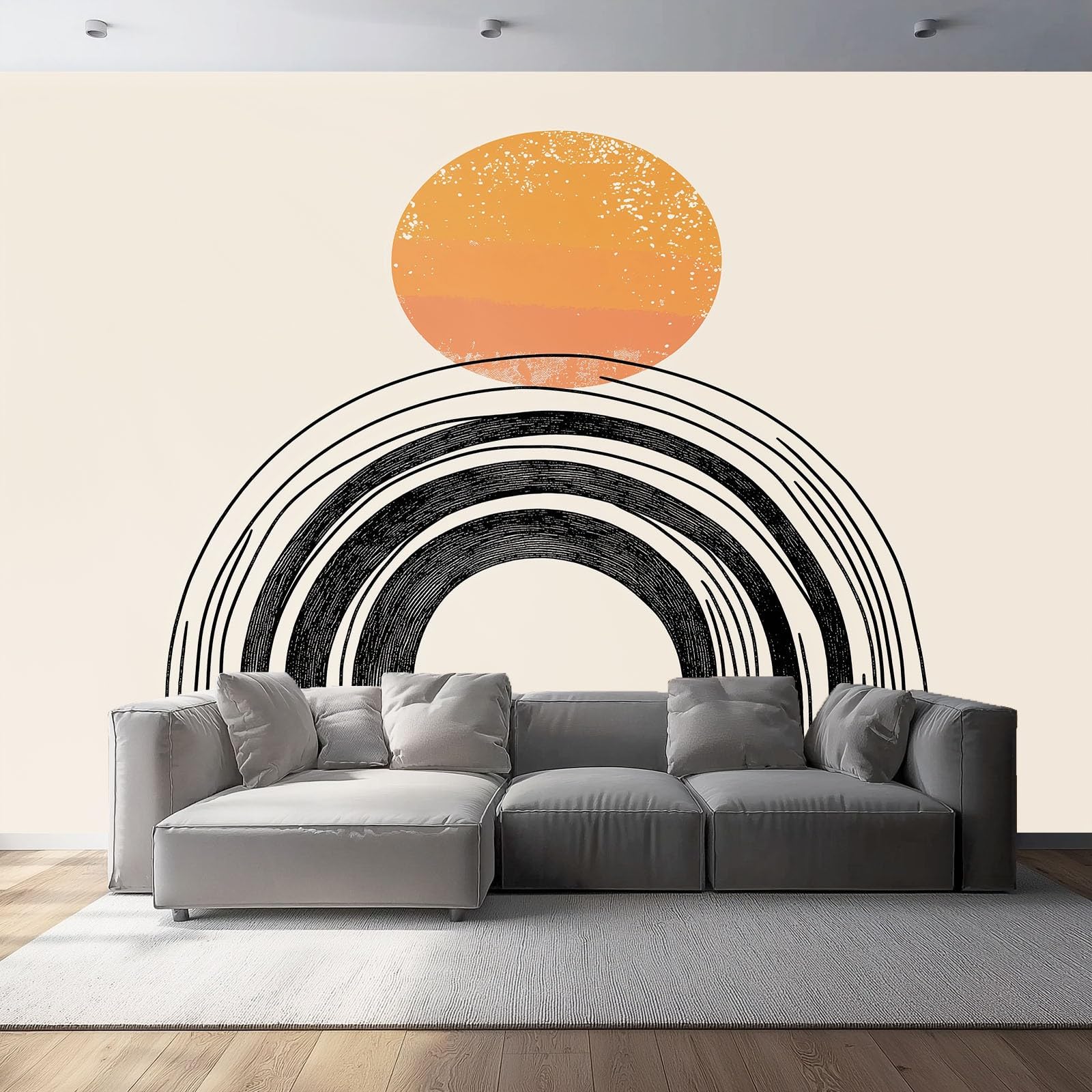 Fototapety Czeskie Zachód Słońca - Tapeta z włókniny, wodoodporna i oddychająca - Dekoracja ścienna do salonu, sypialni, biura - 400 x 280 cm, kolor