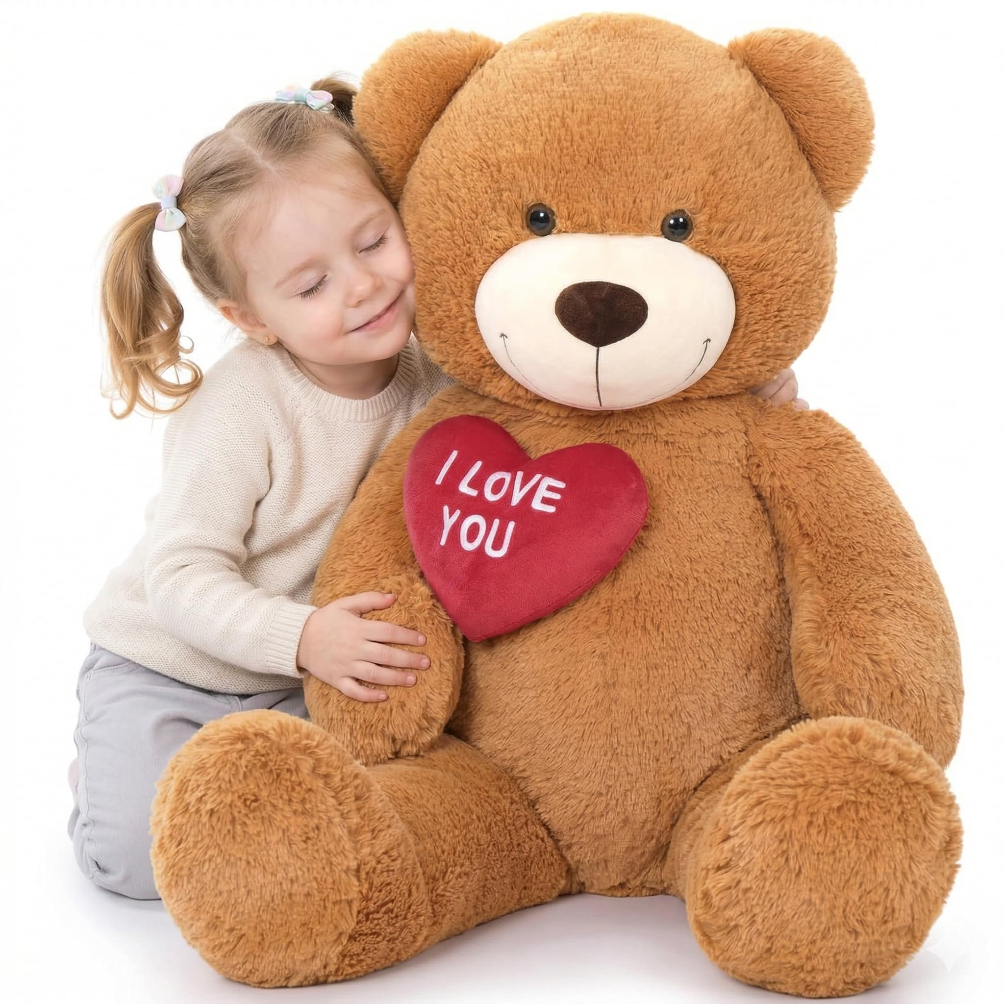 Amazon.com: MaoGoLan Big Teddy Bear with I Love You Red Heart, 36