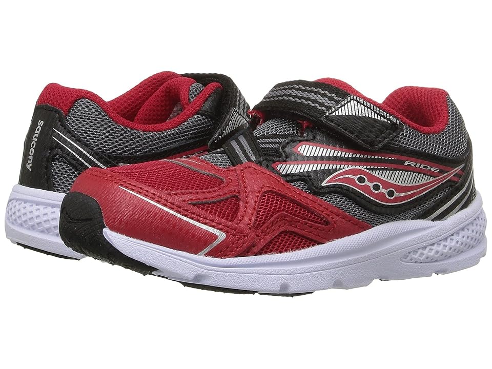 

Saucony Kids Ride (Toddler/Little Kid) (Red/Black) Boys Shoes